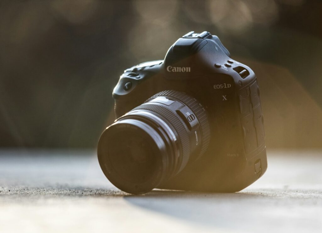 Canon EOS-1D X camera in soft light.